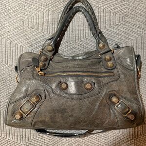Balenciaga Gray Satchel Bag